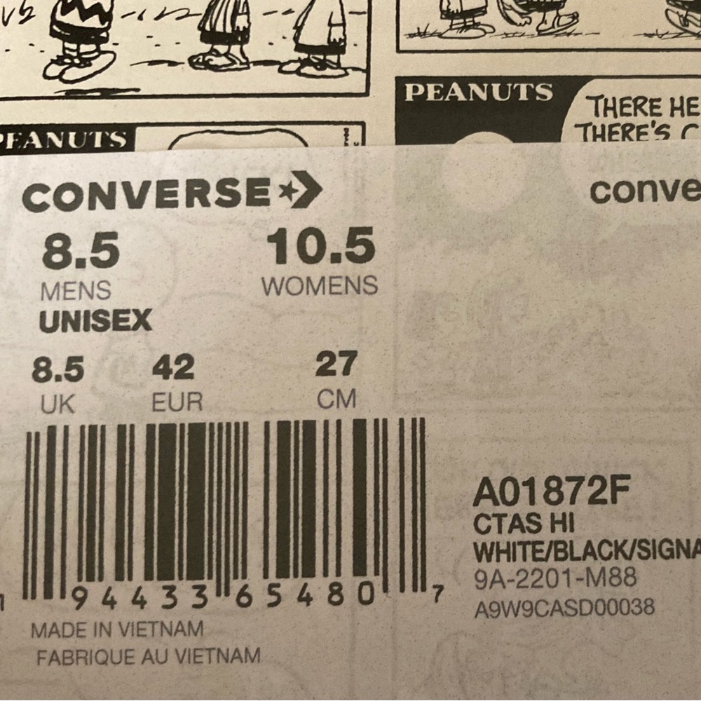CONVERSE X PEANUTS CHUCK TAYLOR ALL STAR - Picture 7 of 7